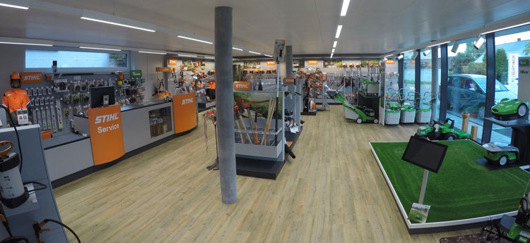 Verkaufsraum Shop Stihl Viking Siegrist Hugelshofen 2